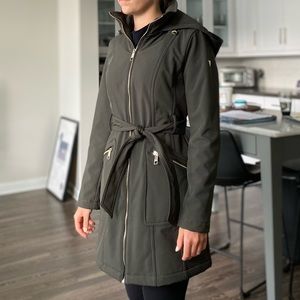 Guess Green Long Coat / Jacket Size S
